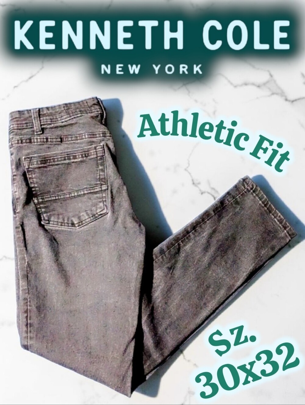 EUC Kenneth Cole Athletic Fit Dark Grey Jeans Sz.30x32